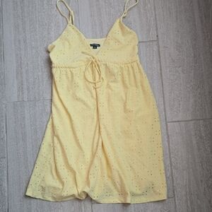 Wild Fable Yellow Eyelet Dress